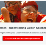Hessen Tandemsprung Calden Fallschirmspringen Geschenk Gutschein