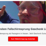 Tandem Fallschirmspringen Lützellinden Hessen Tandemsprung Geschenk Gutschein