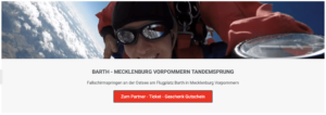 fallschirmspringen barth Mecklenburg Vorpommern tandemsprung Geschenk gutschein flugplatz