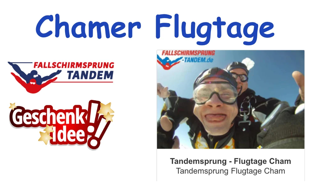 Bayern Tandemsprung Oberpfalz Cham Flugtage Fallschirmspringen Skyvan